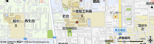 愛知県立一宮起工科高等学校周辺の地図