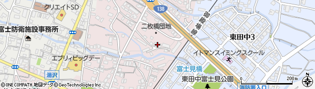 静岡県御殿場市二枚橋157周辺の地図