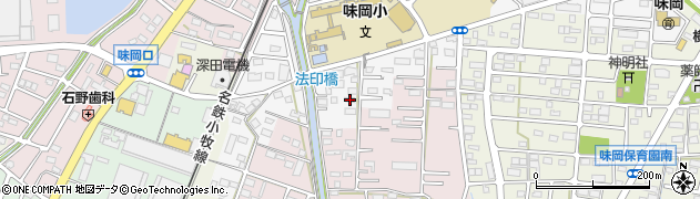 愛知県小牧市小松寺408周辺の地図