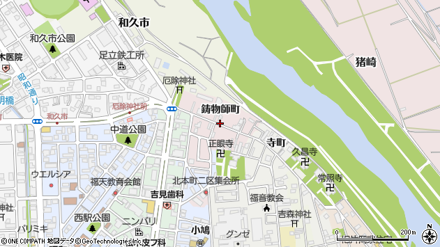 〒620-0031 京都府福知山市鋳物師の地図