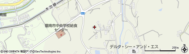 島根県雲南市木次町山方797周辺の地図