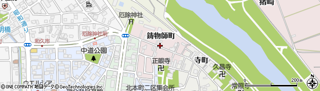 京都府福知山市鋳物師周辺の地図
