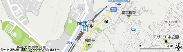 逗子市立湘南保育園周辺の地図