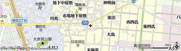 愛知県一宮市大赤見市場東屋敷2835周辺の地図