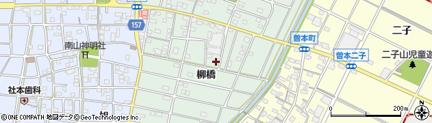 愛知県江南市小折本町柳橋周辺の地図