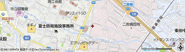 静岡県御殿場市二枚橋102周辺の地図