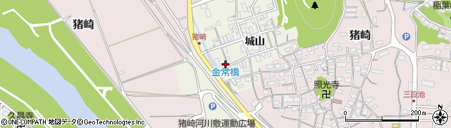 福知山猪崎郵便局周辺の地図