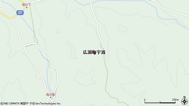 〒692-0622 島根県安来市広瀬町宇波の地図