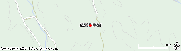 島根県安来市広瀬町宇波周辺の地図