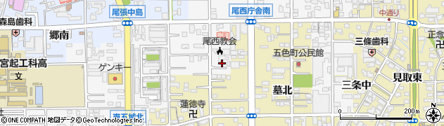 愛知県一宮市東五城大平裏31周辺の地図