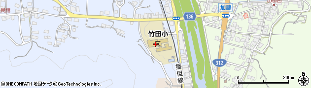 兵庫県朝来市和田山町安井61周辺の地図