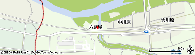 京都府綾部市高津町六路屋周辺の地図