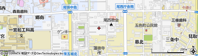 愛知県一宮市東五城大平裏27周辺の地図