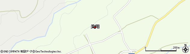 鳥取県江府町（日野郡）美用周辺の地図