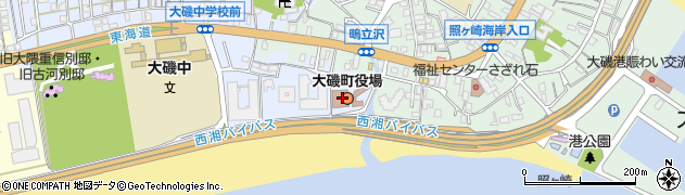 神奈川県大磯町（中郡）周辺の地図