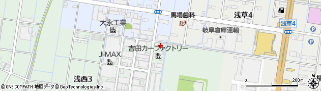 ＪＡにしみの浅草周辺の地図