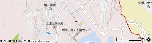 岐阜県多治見市笠原町上原区周辺の地図