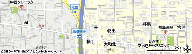 愛知県一宮市大和町馬引横手26周辺の地図