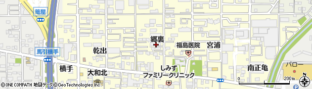 愛知県一宮市大和町馬引（郷裏）周辺の地図