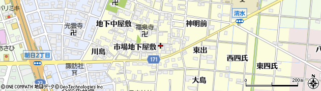 愛知県一宮市大赤見市場東屋敷2849周辺の地図