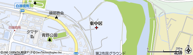 京都府綾部市青野町東中居周辺の地図