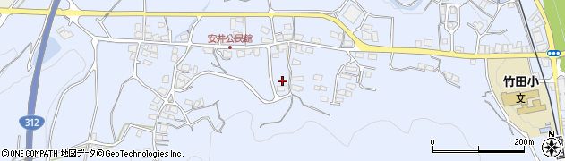 兵庫県朝来市和田山町安井263周辺の地図