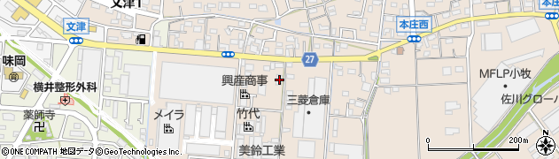 愛知県小牧市本庄157周辺の地図