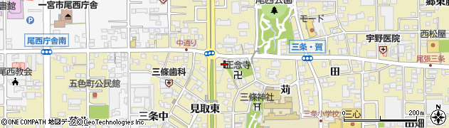 愛知県一宮市三条安21周辺の地図