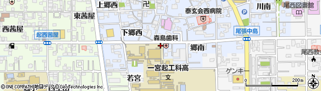 愛知県一宮市小信中島周辺の地図