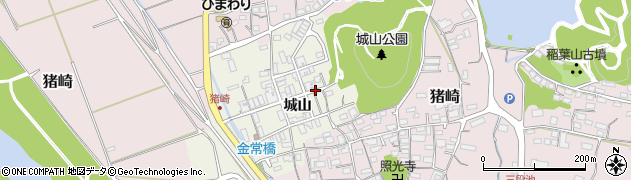 京都府福知山市城山周辺の地図