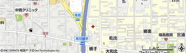 愛知県一宮市大和町馬引横手29周辺の地図