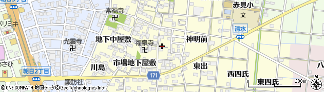 愛知県一宮市大赤見市場東屋敷2854周辺の地図