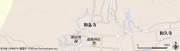 京都府福知山市和久寺周辺の地図