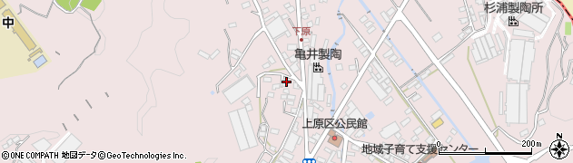 岐阜県多治見市笠原町上原区1262周辺の地図