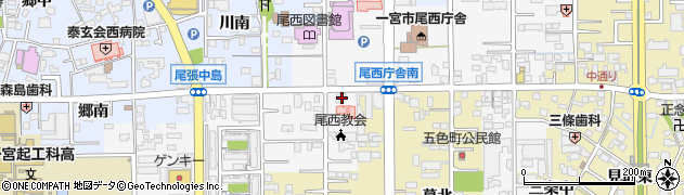 愛知県一宮市東五城大平裏37周辺の地図