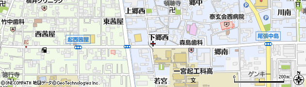 愛知県一宮市小信中島下郷西30周辺の地図