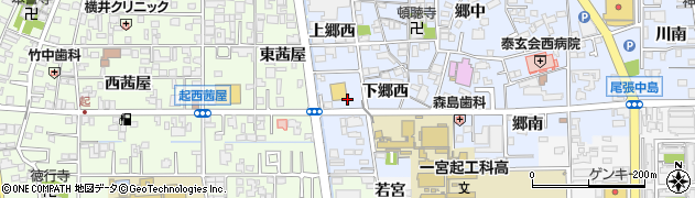 愛知県一宮市小信中島下郷西周辺の地図