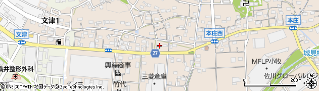愛知県小牧市本庄28周辺の地図
