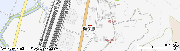 ローソン米原梅ヶ原店周辺の地図