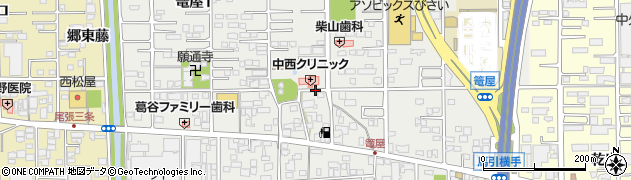 愛知県一宮市篭屋周辺の地図