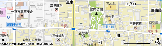 愛知県一宮市三条安17周辺の地図