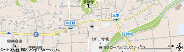 愛知県小牧市本庄2018周辺の地図