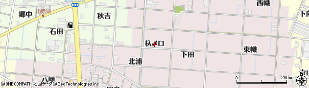 愛知県一宮市定水寺（杁ノ口）周辺の地図