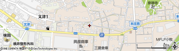 愛知県小牧市本庄56周辺の地図