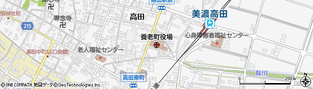 岐阜県養老町（養老郡）周辺の地図