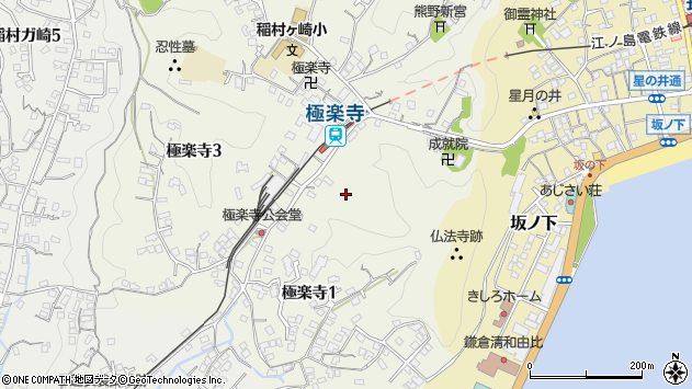 〒248-0023 神奈川県鎌倉市極楽寺の地図