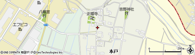 岐阜県輪之内町（安八郡）本戸周辺の地図