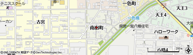 愛知県一宮市南出町周辺の地図