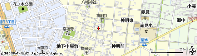 愛知県一宮市大赤見御神明1253周辺の地図