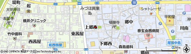 愛知県一宮市小信中島上郷西33周辺の地図